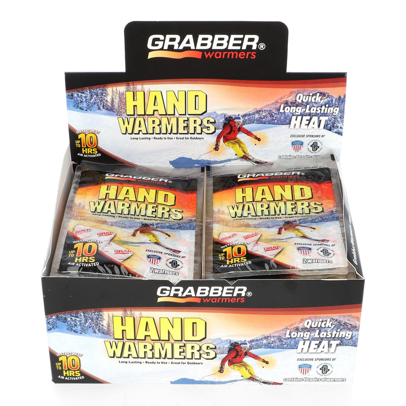 GRABBER 2PK HAND WARMERS AIR-ACTIVATED 10HR