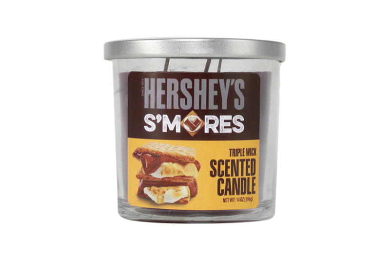 HERSHEYS S'MORES 14OZ 3-WICK SCENTED CANDLE