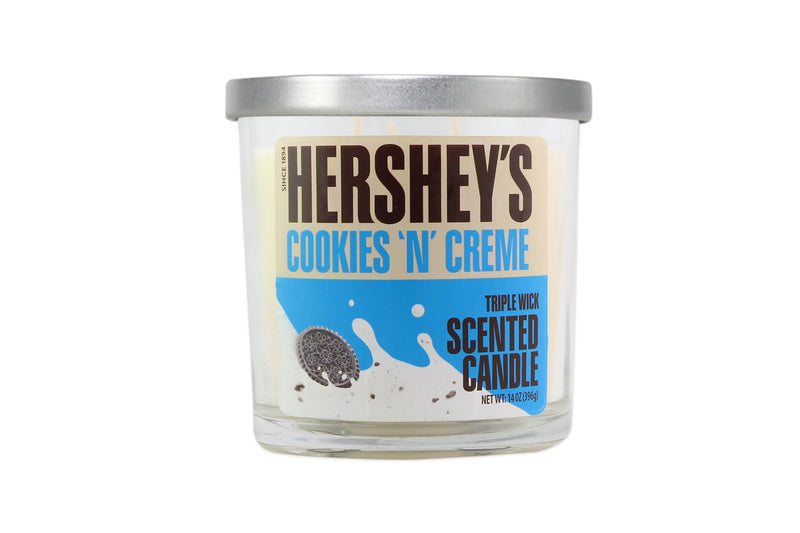HERSHEYS COOKIES & CREAM 14OZ 3-WICK SCENTED CANDLE