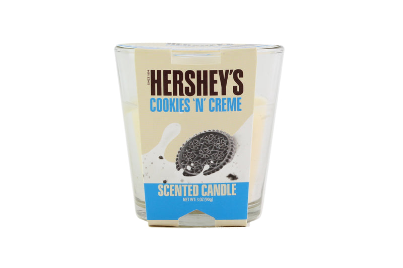 HERSHEYS COOKIES & CREAM 3 OUNCE SCENTED CANDLE