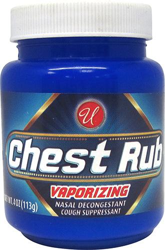 4oz U VAPORIZING CHEST RUB