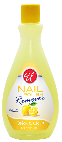 8oz U NAIL POLISH REMOVER LEMON-ACETONE