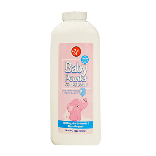 18oz U BABY POWDER WITH CORNSTARCH