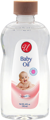 6.5oz U BABY OIL REGULAR SCENT