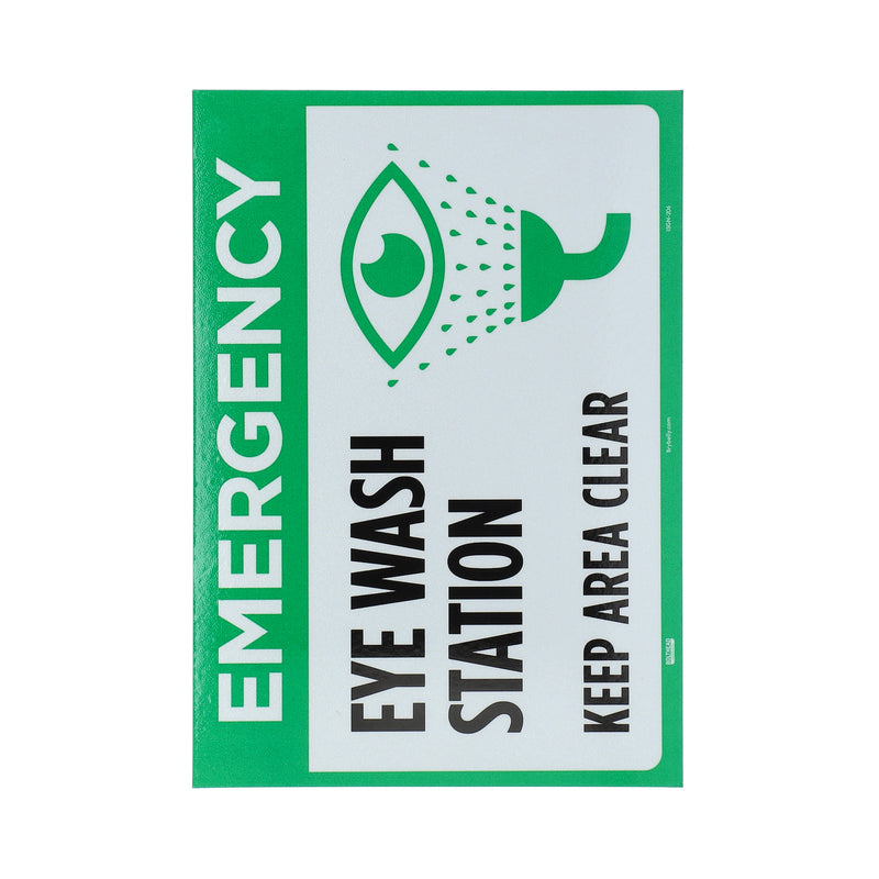 EMERGENCY EYE WASH STATION PEEL & STICK 3M SIGN