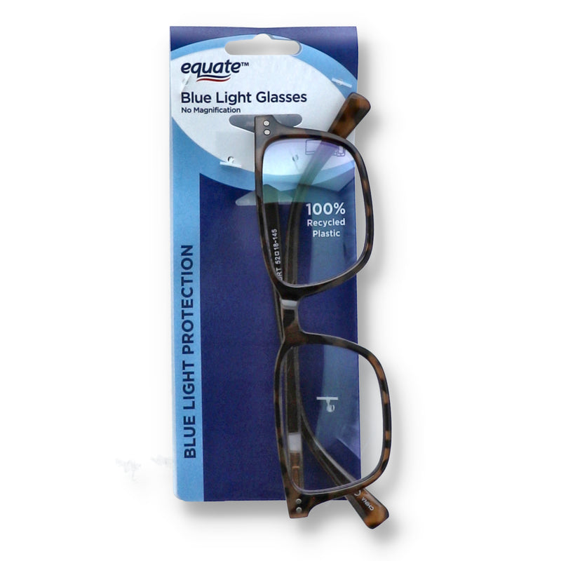 EQUATE BLUE LIGHT GLASSES NO MAGNIFICATION