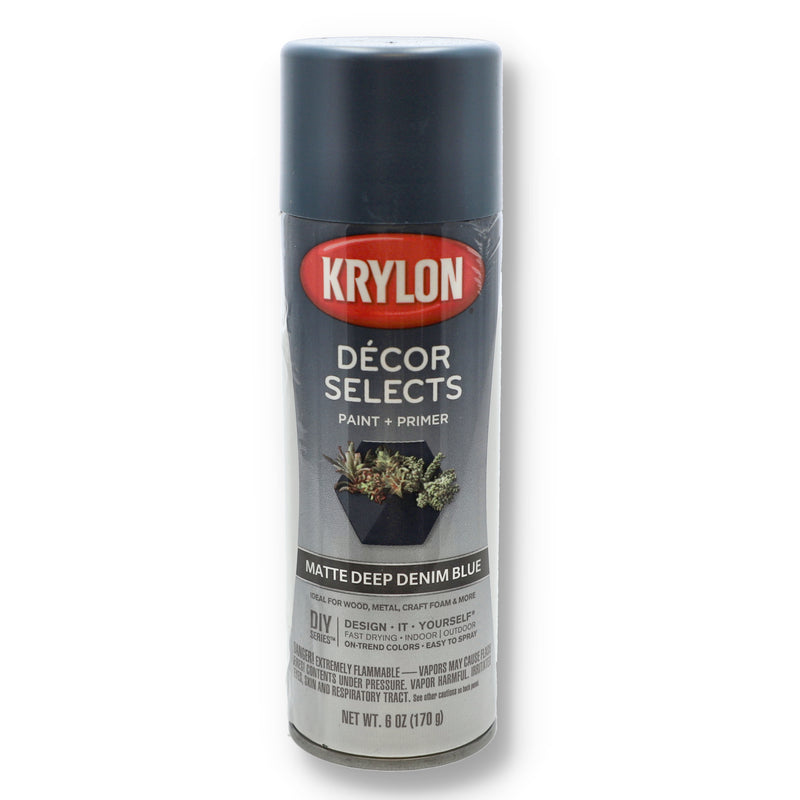 KRYLON DECOR SELECTS 6OZ PAINT & PRIMER MATTE DEEP DENIM BLUE