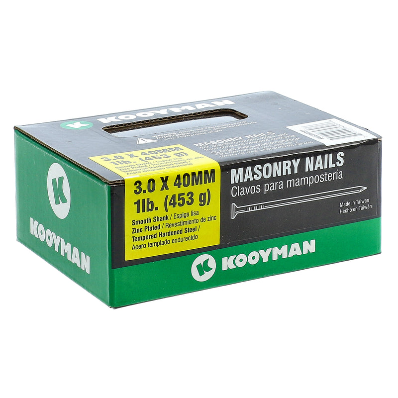 KOOYMAN 1LB 3.0x40MM MASONRY NAILS
