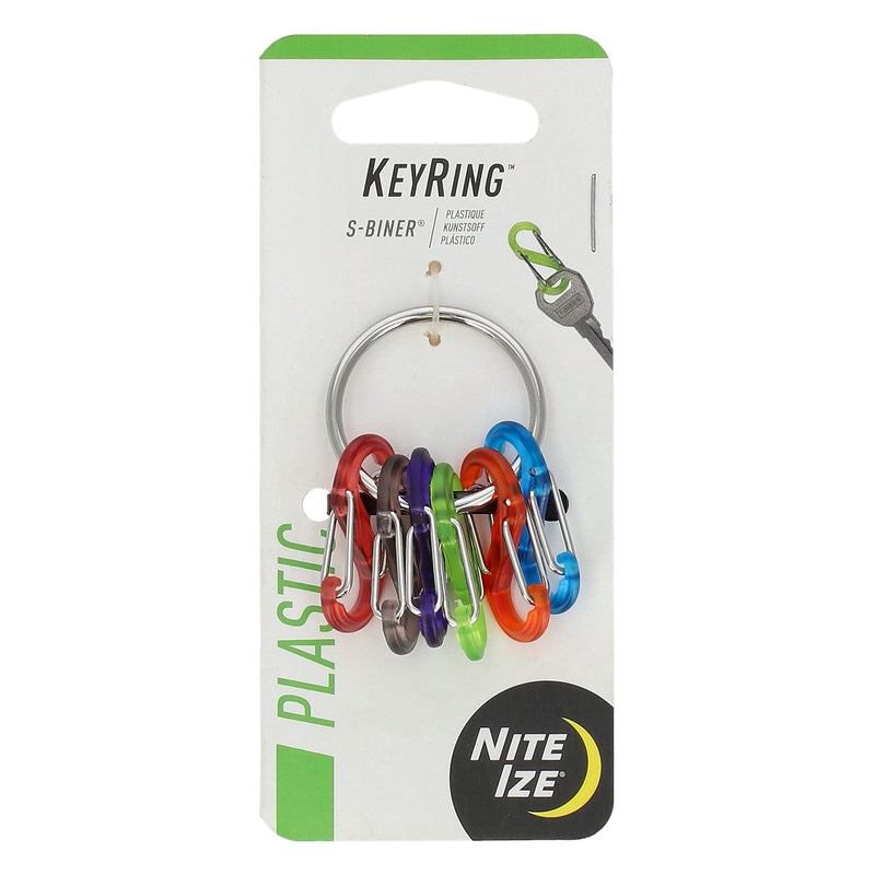 NITEIZE 6PC S-BINER KEY RING