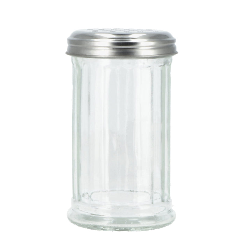 6PK 12OZ GLASS CHEESE SHAKER BOTTLES