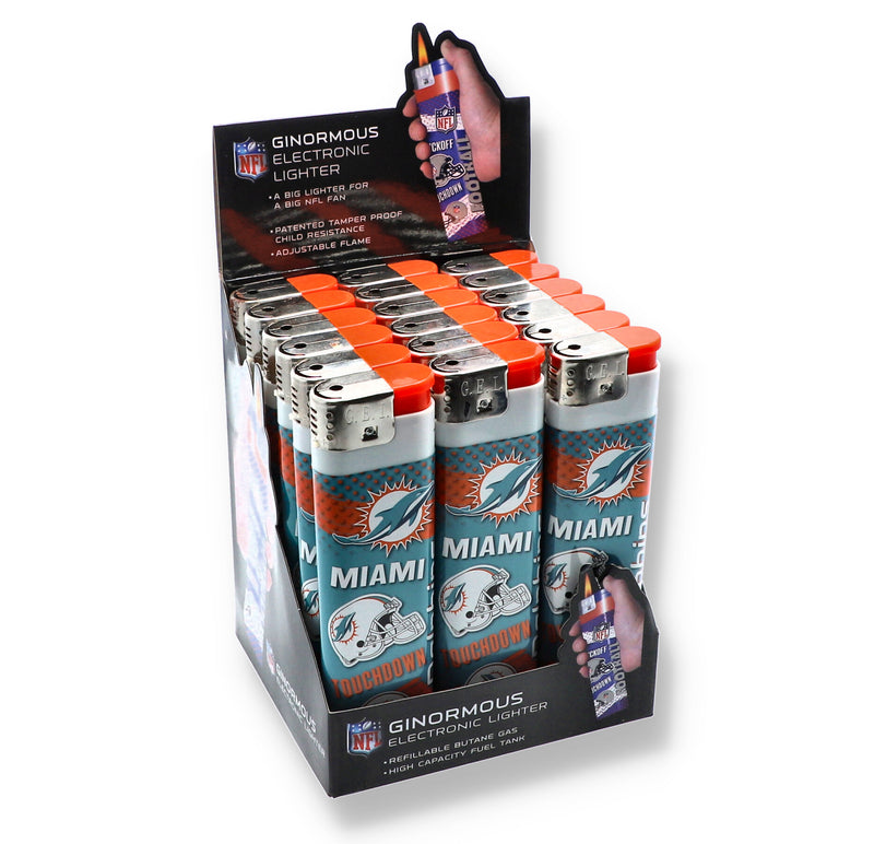 MIAMI DOLPHINS GINORMOUS ELECTRONIC LIGHTER