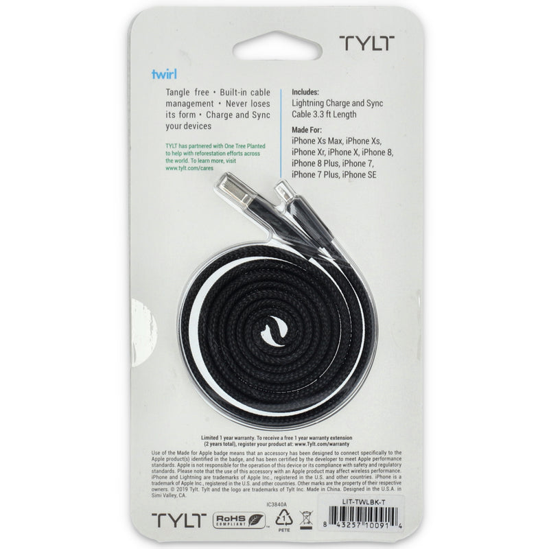 TWIRL LIGHTNING CHARGE & SYNC CABLE