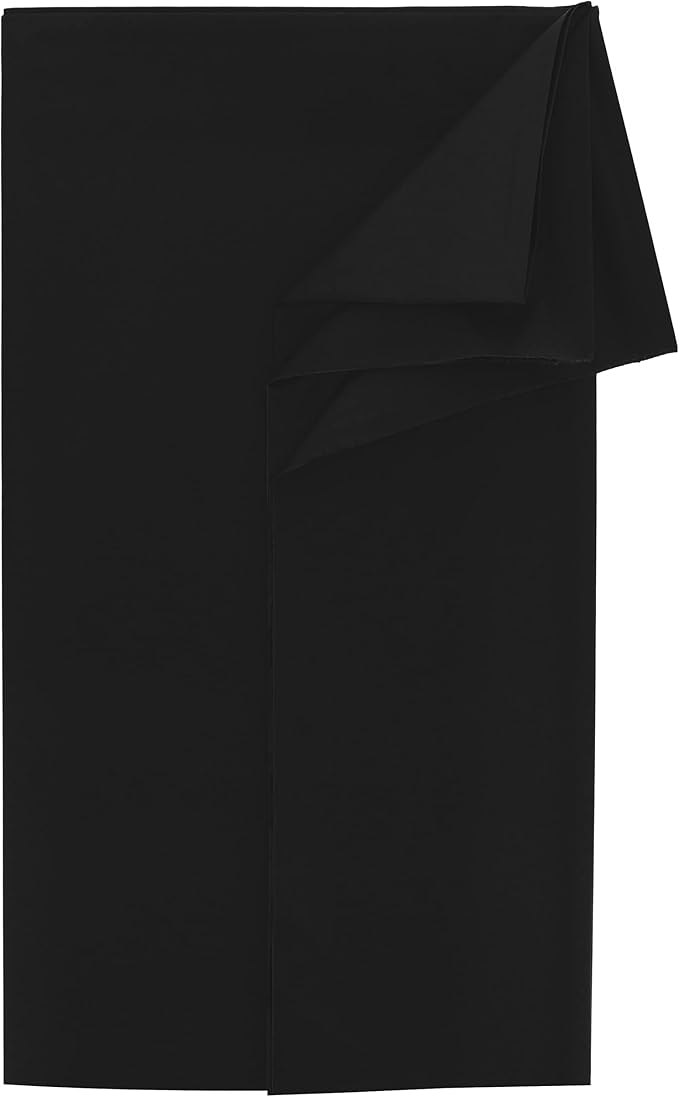 LOT45 12PC DISPOSABLE BLACK TABLECLOTH 54x108''