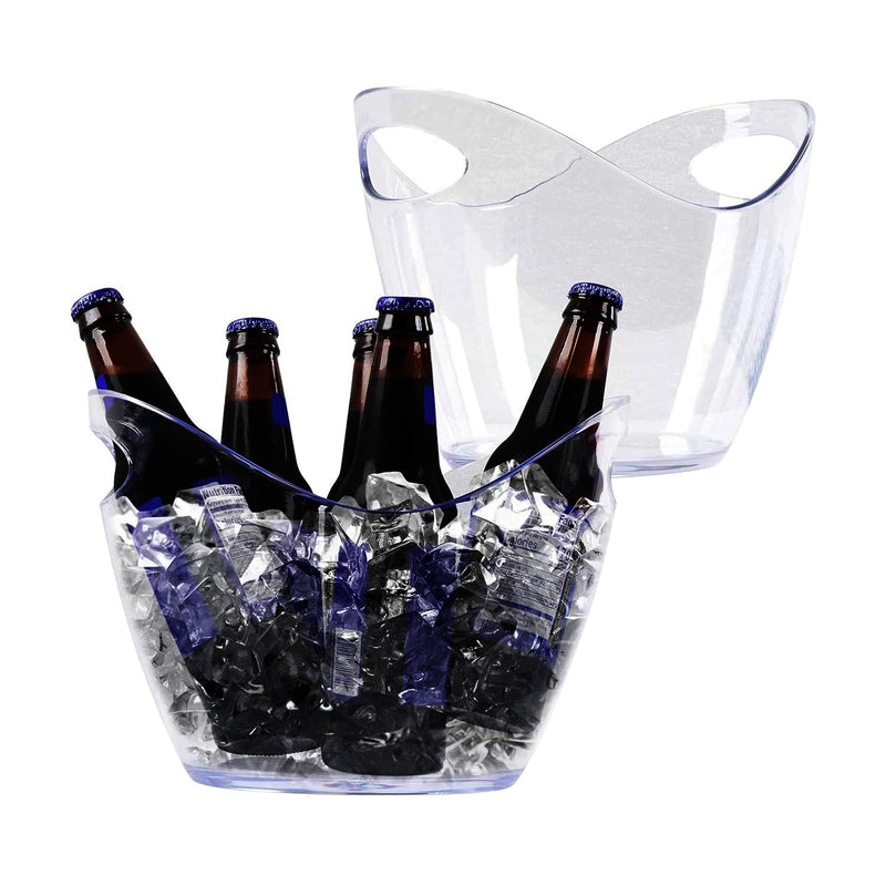 LOT-822088-LOT45 2PK 3.5L CLEAR ACRYLIC ICE TUBS