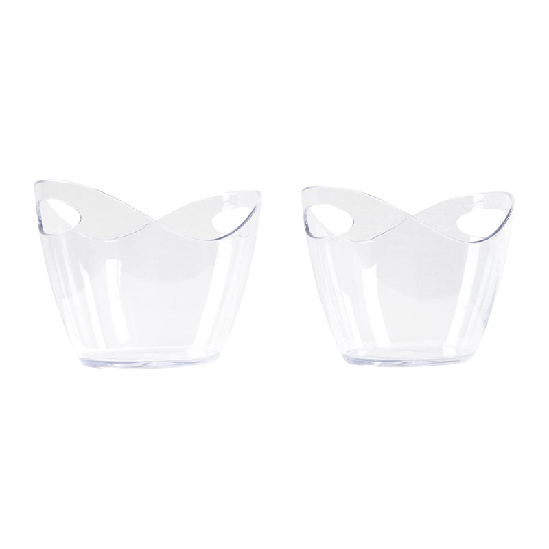 LOT-822088-LOT45 2PK 3.5L CLEAR ACRYLIC ICE TUBS