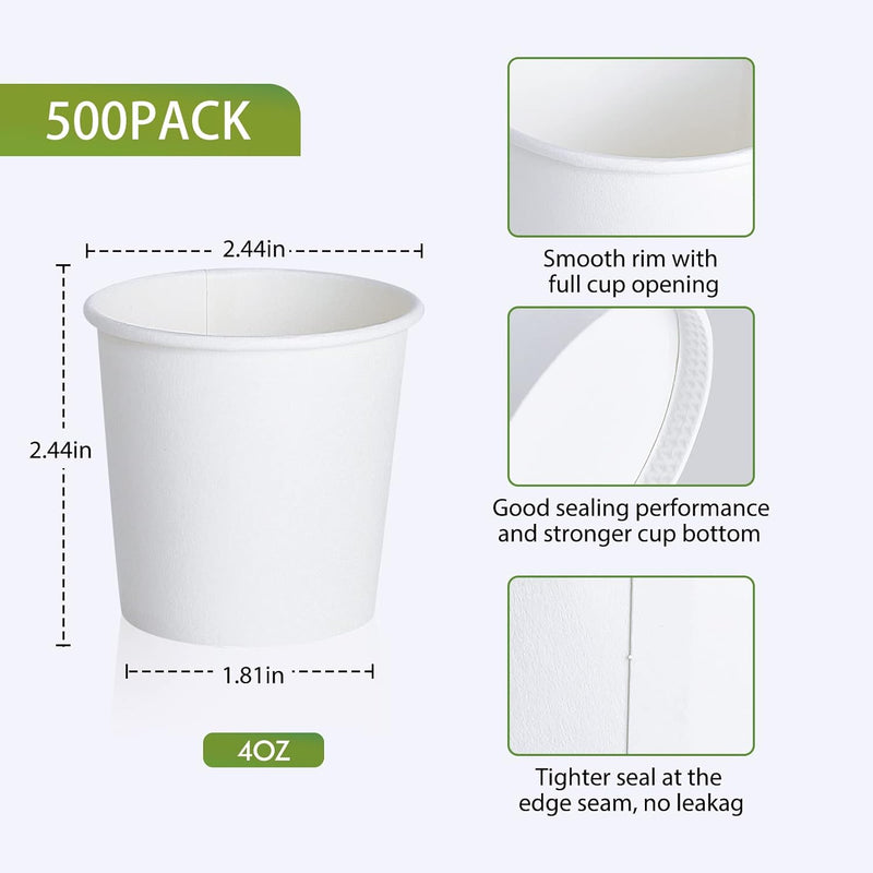 LOT-822354-LOT45 25pk 4oz DISPOSABLE ESPRESSO PAPER CUPS DOUBLE WALL