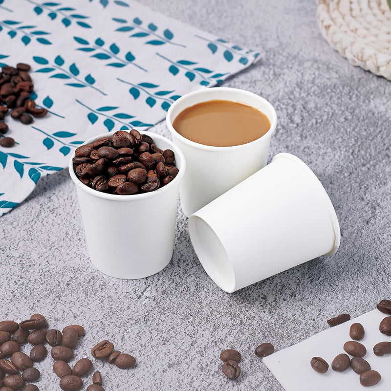 LOT-822354-LOT45 25pk 4oz DISPOSABLE ESPRESSO PAPER CUPS DOUBLE WALL
