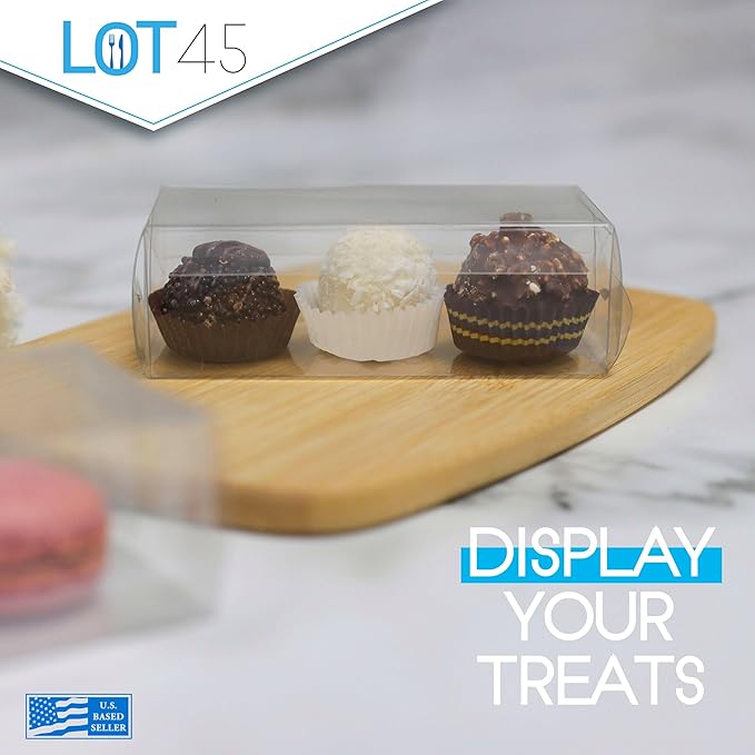 LOT-831929-LOT45 100ct 2pk PLASTIC MACRON BOXES