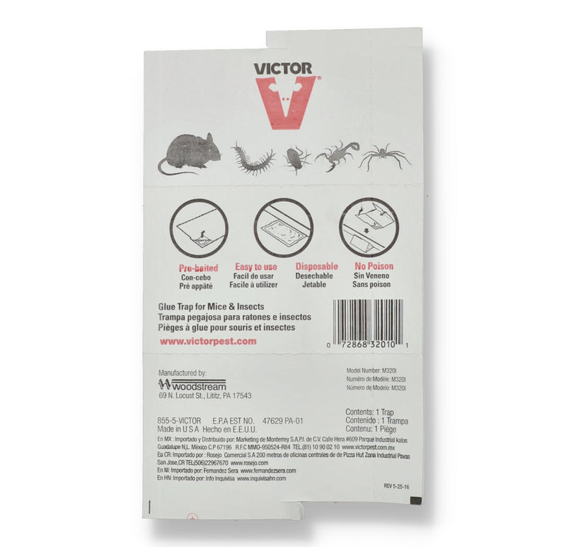 VICTOR 8x5'' HOLDFAST MOUSE GLUE TRAP (NO ONLINE SALES-NO ADVERTISING)