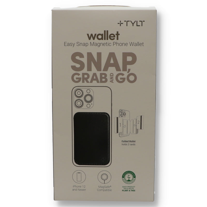 MAGSAFE EASY-SNAP MAGNETIC PHONE WALLET BLACK