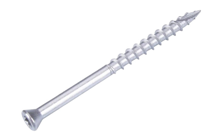 TRU-GRIP 88PC STAINLESS TRIM SCREWS 2-1/4''x#7 T-15 TYPE 17 POINT
