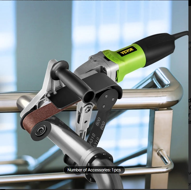 VEVOR 7'' BELT TUBE-PIPE POLISHER-SANDER-GRINDER 6 SPEEDS