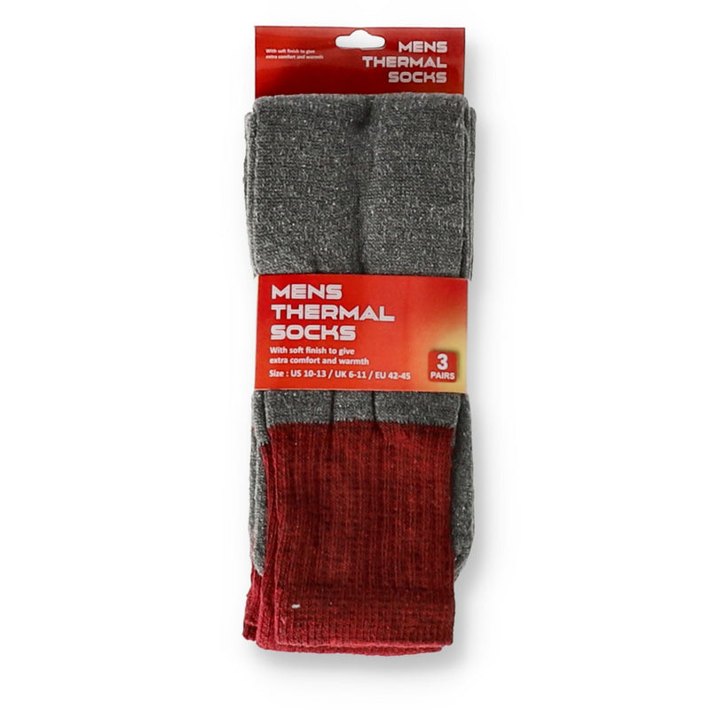 3pr MENS THERMAL SOCK sz 10-13