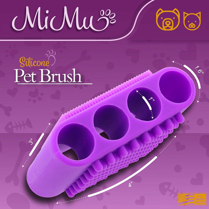 MIMU SILICONE PET GROOMING BRUSH