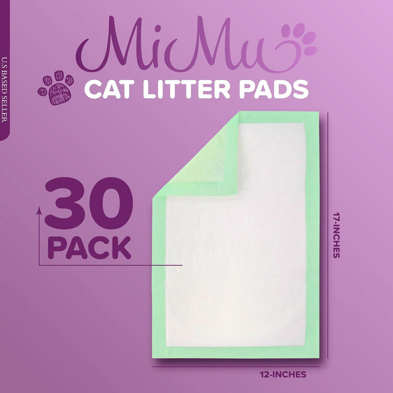 MIMUM 30PK LEMON SCENTED CAT LITER PADS 12x17''