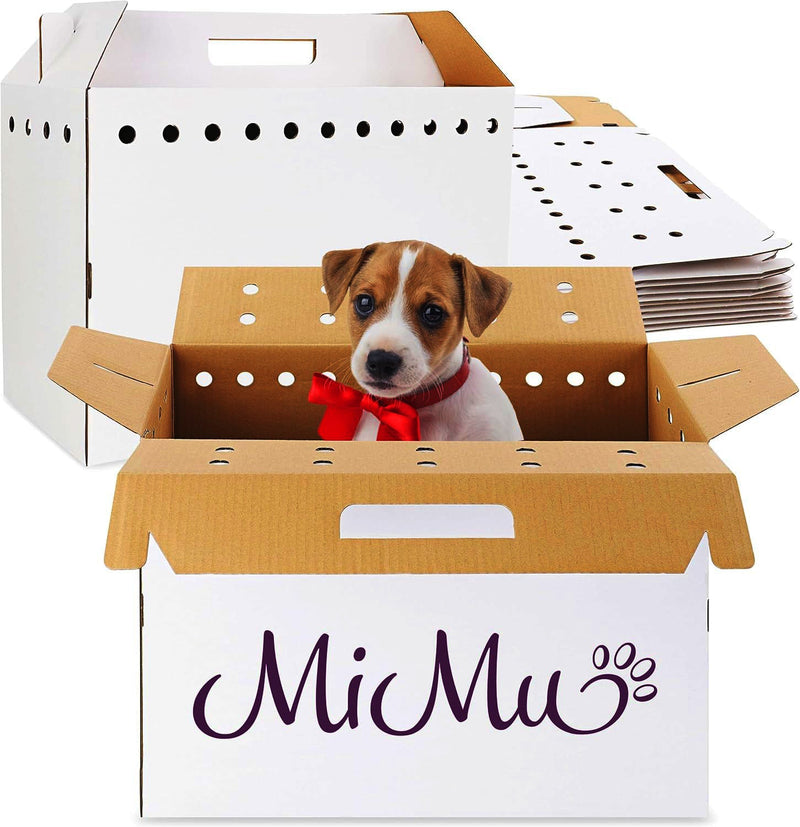 MIMU 12PK CARDBOARD DISPOSABLE PET CARRIERS