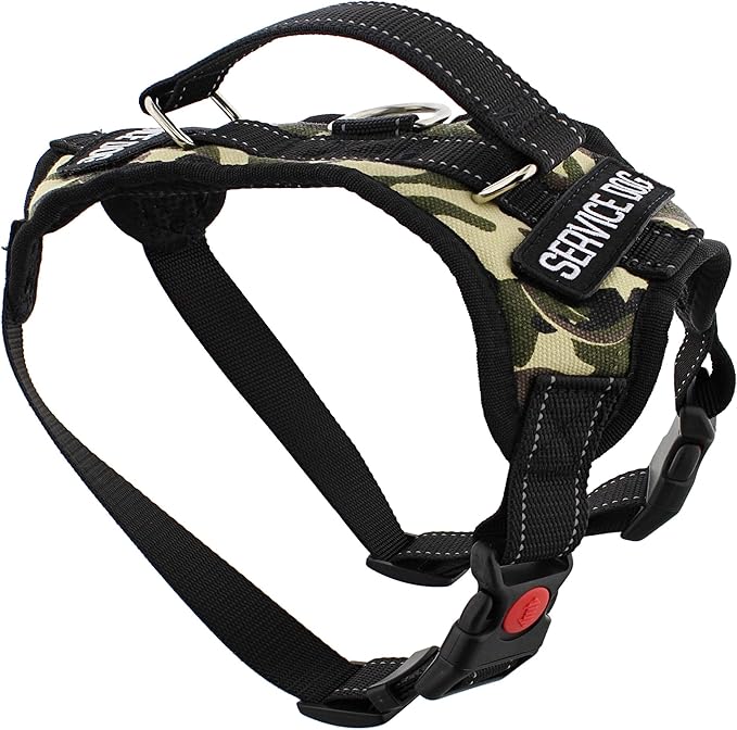 SERVICE DOG CAMO VEST HARNESS 58069CM CHEST