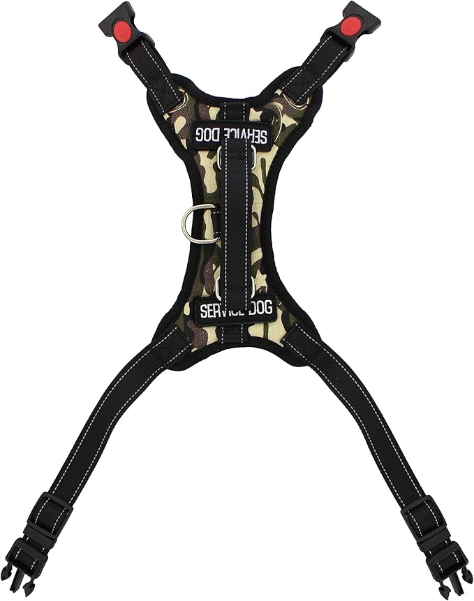 SERVICE DOG CAMO VEST HARNESS 58069CM CHEST