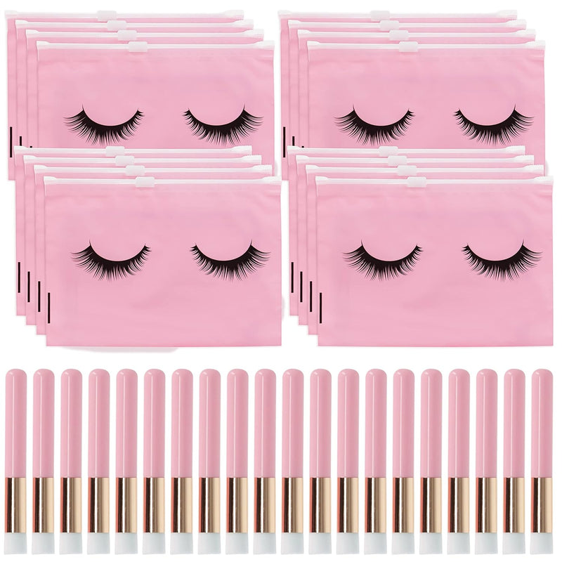 MONDO MEDICAL LASH SHAMPOO BRUSH SET INCLUDES 30 BRUSHES AND BAGS