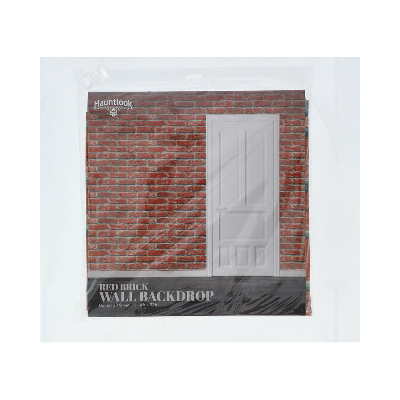 HAUTLOOOK 4'x32' RED BRICK WALL BACKDROP