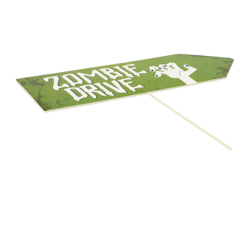 HAUTLOOOK 6PK 17x6'' SPOOKY STREET SIGNS HALLOWEEN THEMED