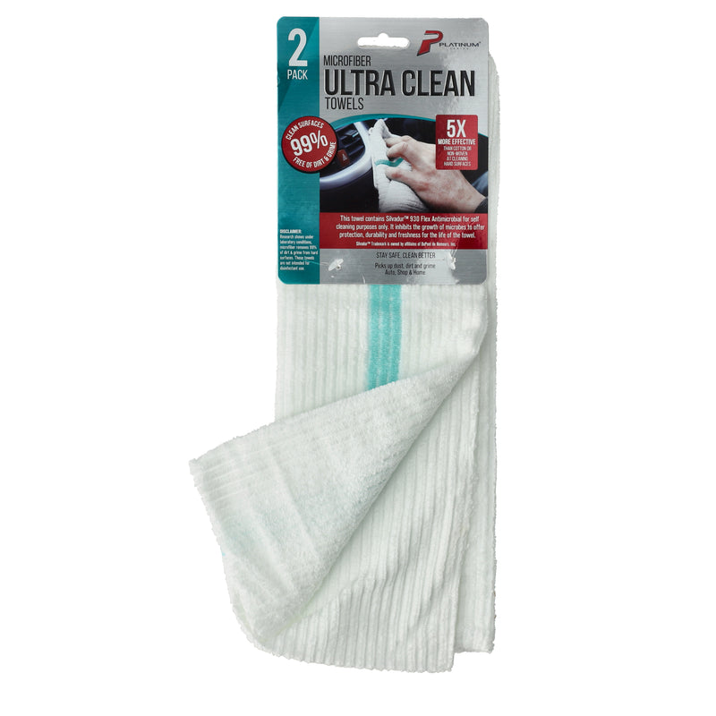 2PK PLATINUM ULTRA CLEAN MICROFIBER TOWELS