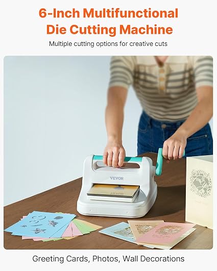 VEVOR 6'' MANUAL CUTTING AND EMBOSSING MACHINE