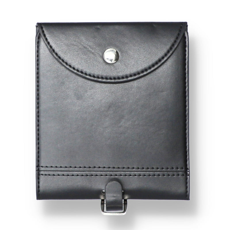 LUGGAGE TAG -BLACK SYNTHETIC LEATHER