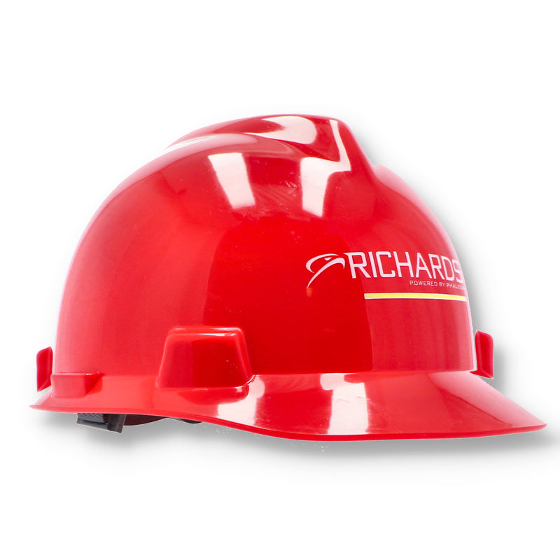 ASSORTED MSA HARD HATS RED COLOR