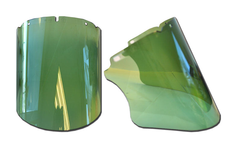 Faceshield, Green, 9.25'' x 17'' x .098''