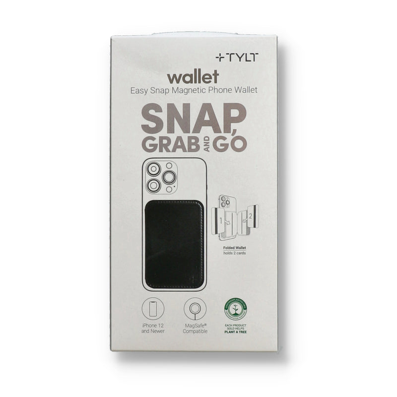 MAGSAFE EASY-SNAP MAGNETIC PHONE WALLET BLACK