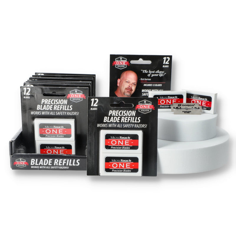 MICRO-TOUCH ONE 12PK PERCISION STAINLESS SAFETY RAZOR BLADES