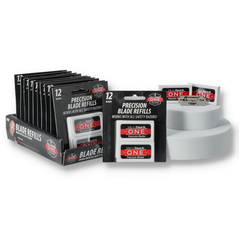 MICRO-TOUCH ONE 12PK PERCISION STAINLESS SAFETY RAZOR BLADES