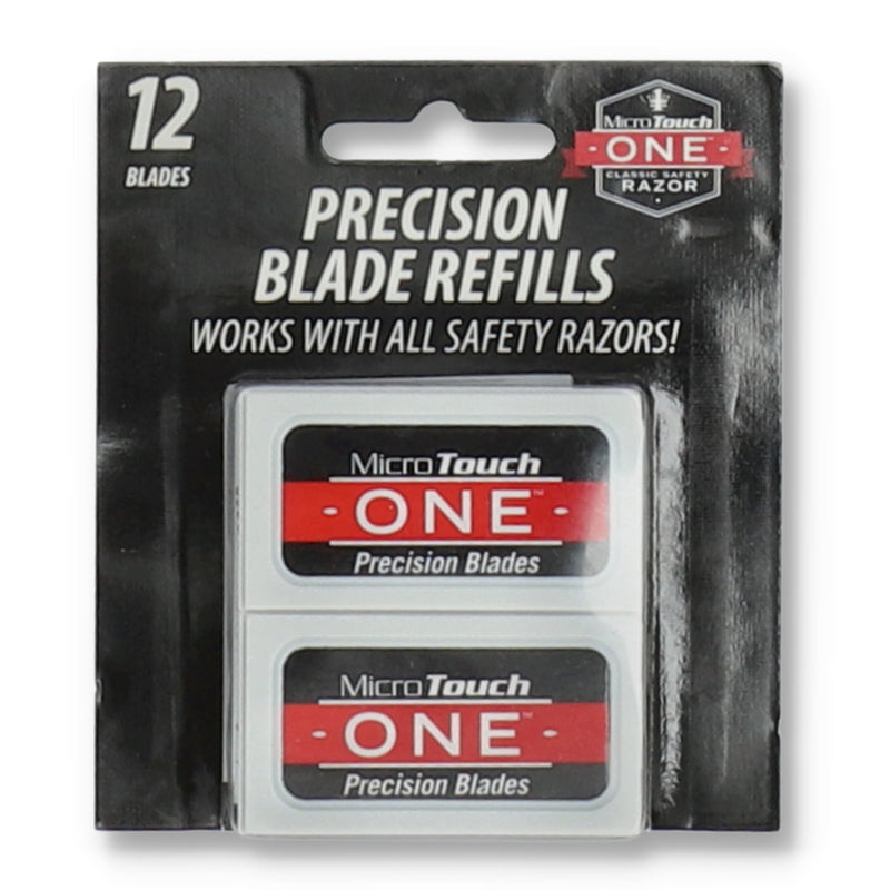 MICRO-TOUCH ONE 12PK PERCISION STAINLESS SAFETY RAZOR BLADES