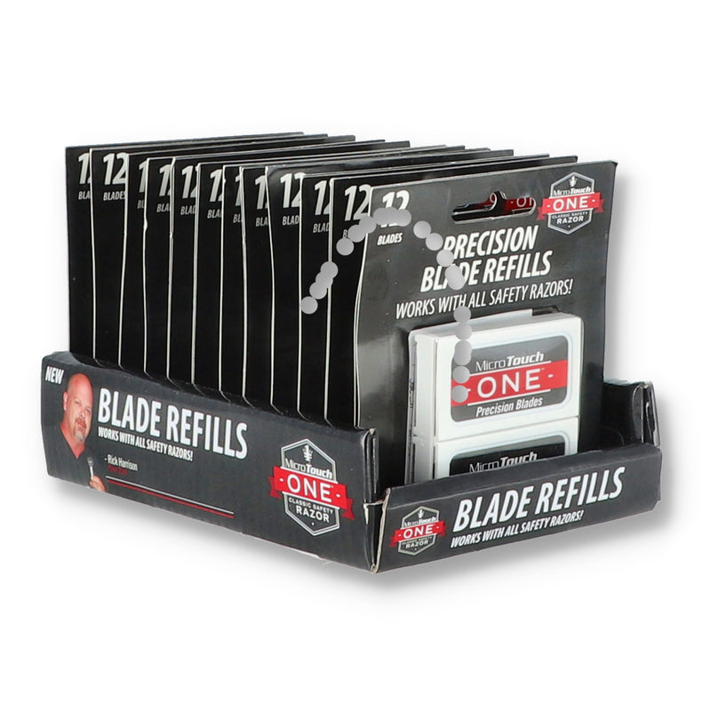 MICRO-TOUCH ONE 12PK PERCISION STAINLESS SAFETY RAZOR BLADES