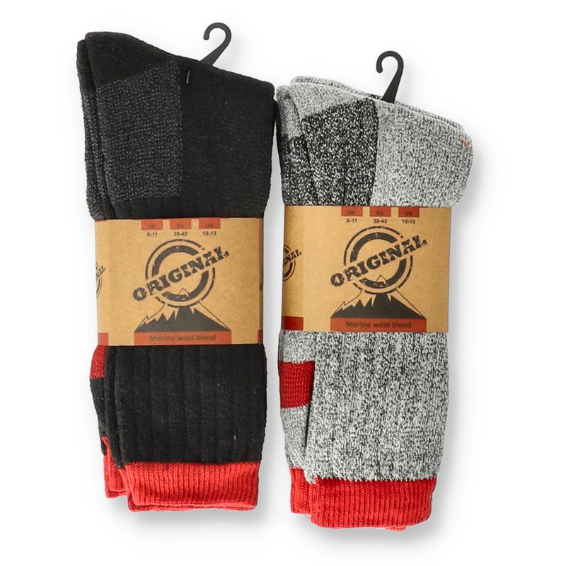 ORIGINAL MERINO WOOL BLEND SOCKS 2pr sz 10-13