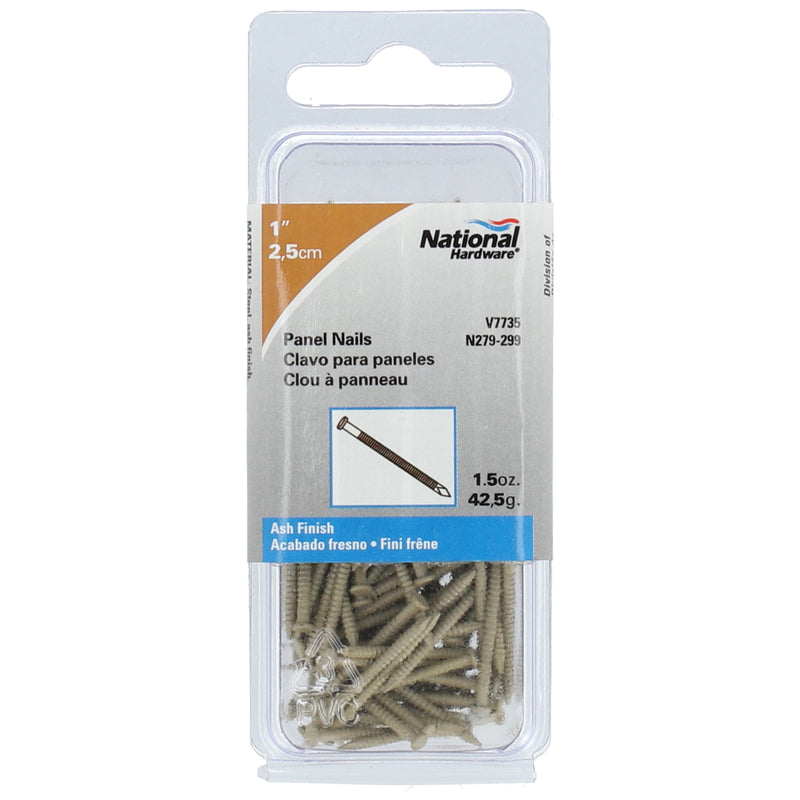 1.5OZ 1'' PANEL NAILS ASH FINISH