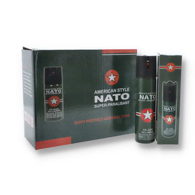 10pk NATO 110ML AEROSOL PEPPER SPRAY