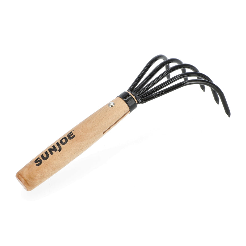 SUN JOE NISAKU 5 TINE JAPANESE STAINLESS GARDEN CLAW RAKE & CULTIVATOR