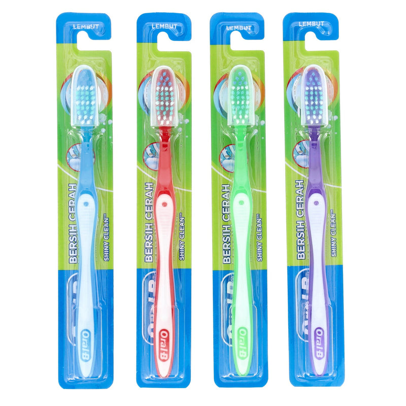 ORAL-B SHINYCLEAN TOOTHBRUSH SOFT BRISTLES